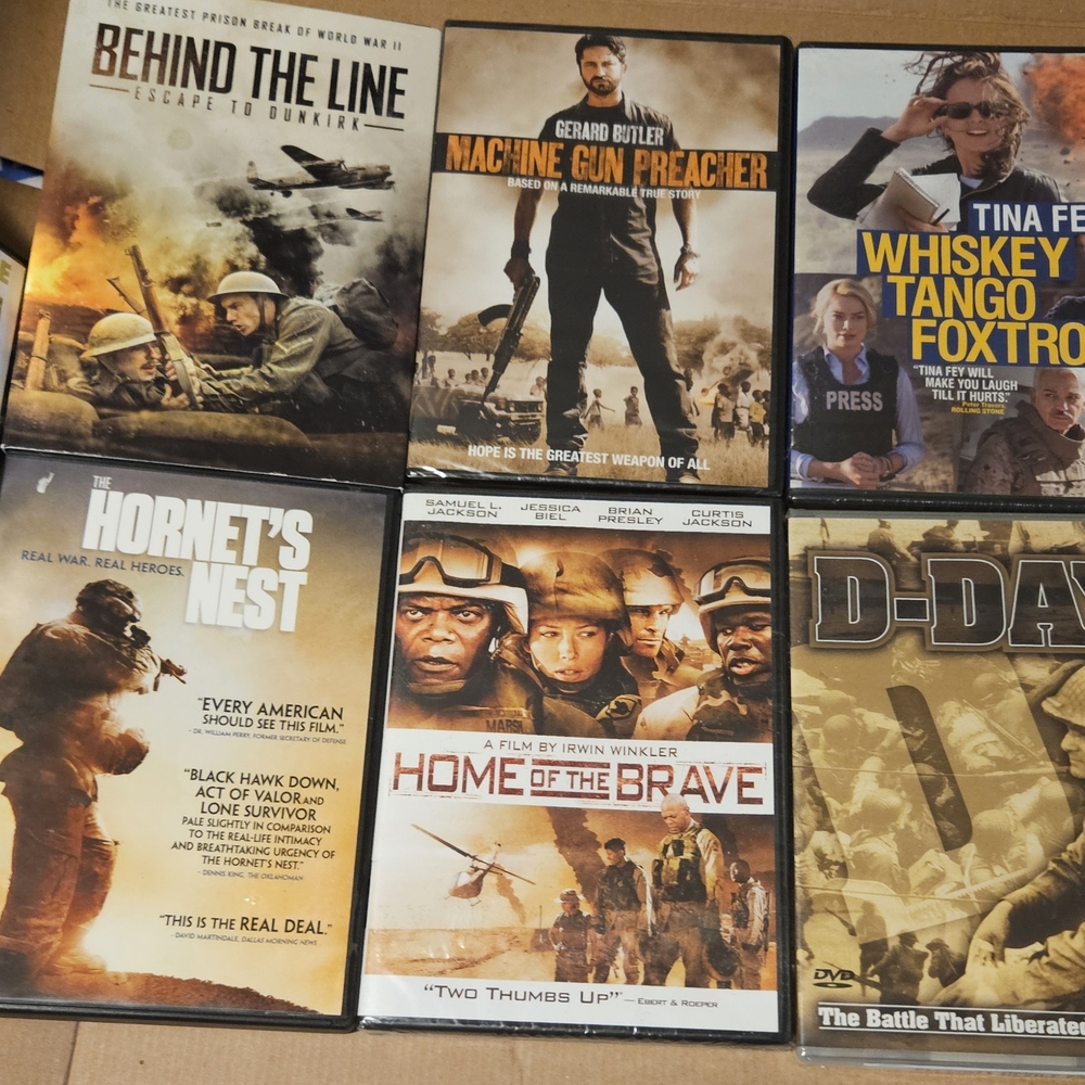 9 Action and War Movie DVDs